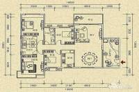 第一城4室2厅3卫166.8㎡户型图