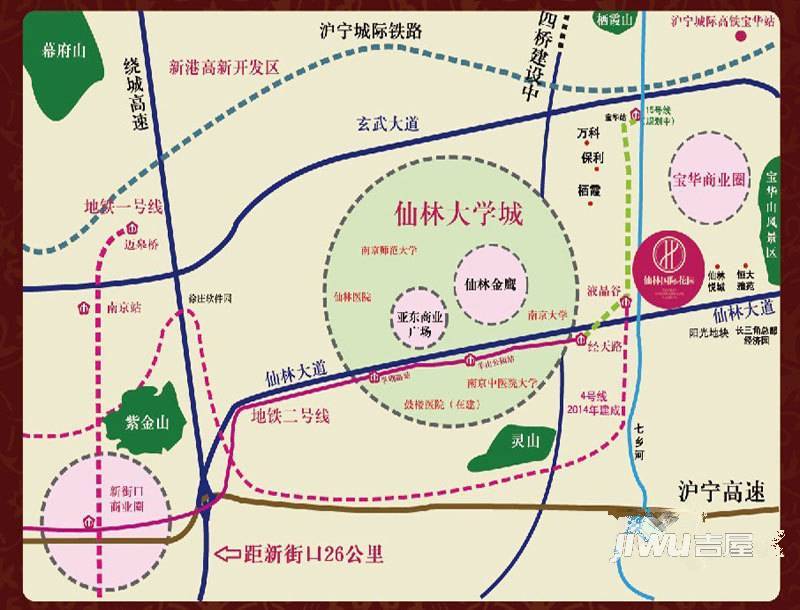 仙林国际花园位置交通图图片