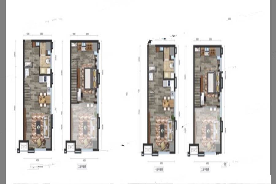 诸暨联想科技城2室1厅1卫58㎡户型图