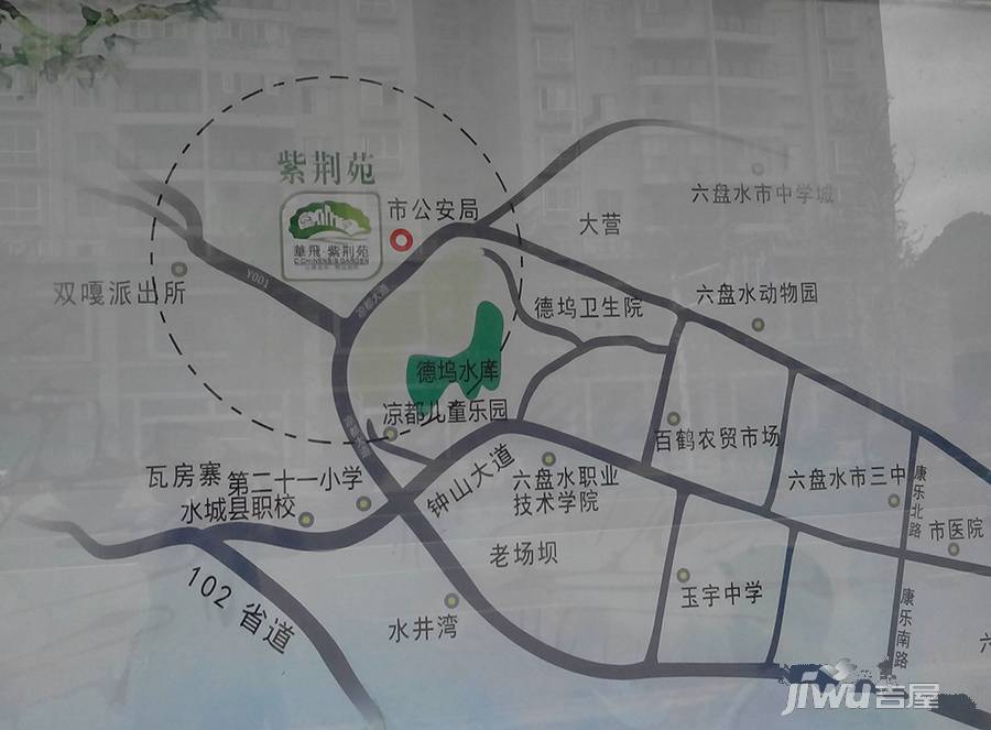 华飞紫荆苑位置交通图图片