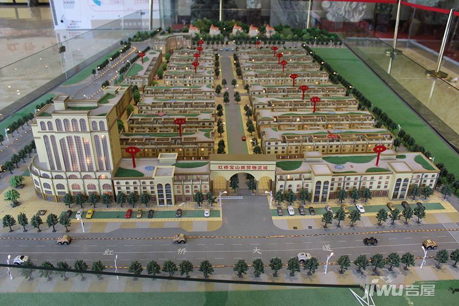 红桥宝山商贸城沙盘图图片