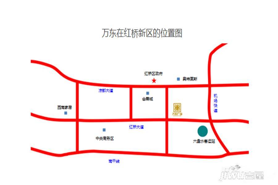 万东广场位置交通图图片