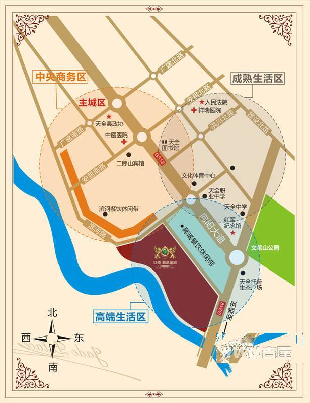 红泰翡翠豪庭位置交通图