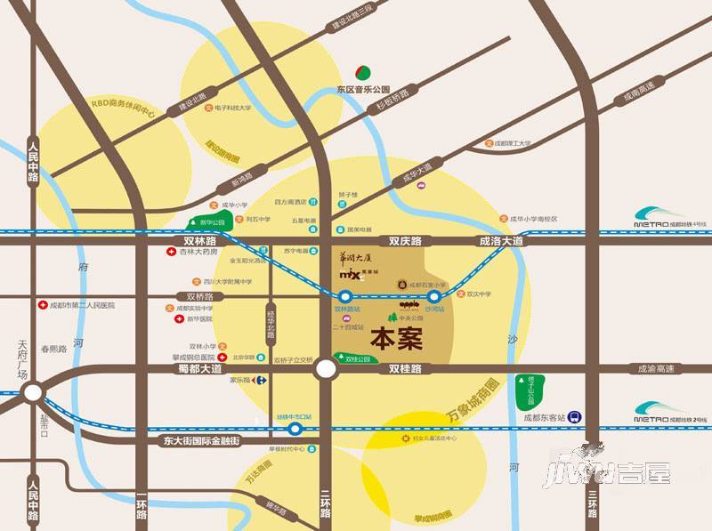 华润二十四城位置交通图图片