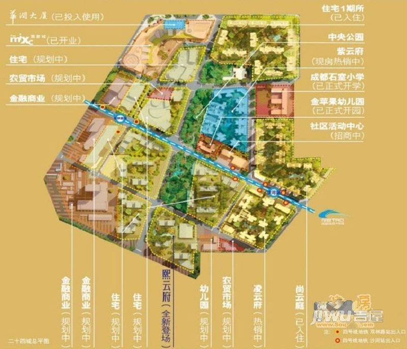 华润二十四城规划图图片