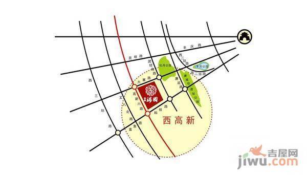 中国铁建瑞园位置交通图图片