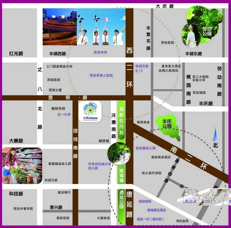 天竹元谷位置交通图图片