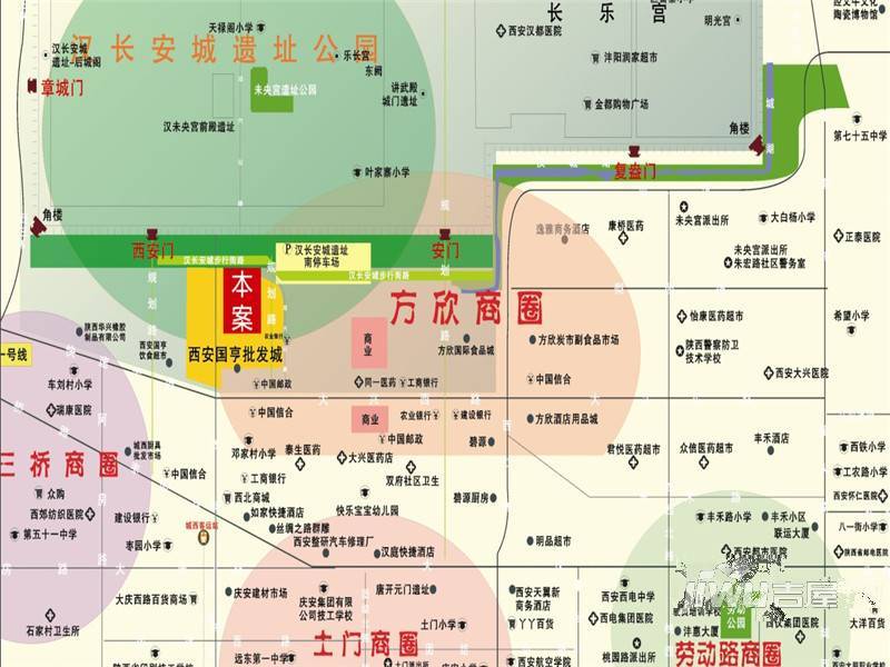 汉长安国际食品交易中心位置交通图