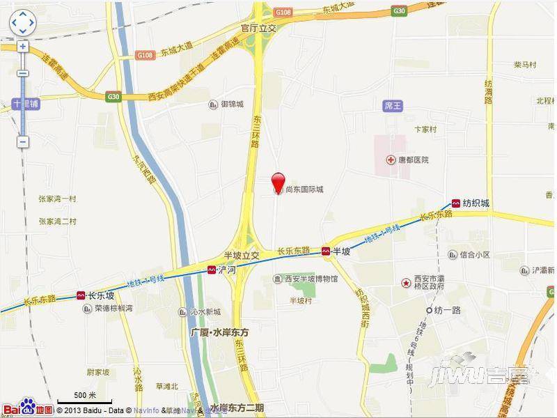 尚东国际城位置交通图图片