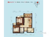 中华世纪城·马上2室2厅1卫67.9㎡户型图