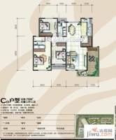 奥林匹克花园3室2厅2卫128.8㎡户型图