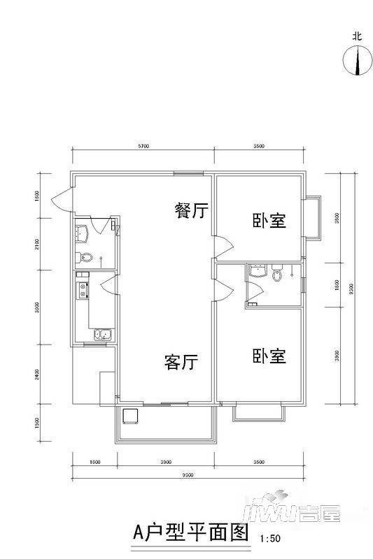 雅逸新城普通住宅109.1㎡户型图