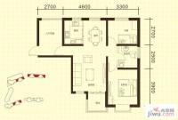 首创漫香郡公寓3室2厅2卫128㎡户型图