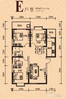 颐和郡3室2厅2卫121.4㎡户型图