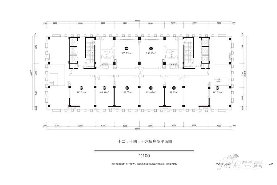 汇豪树中心8室0厅0卫1344㎡户型图