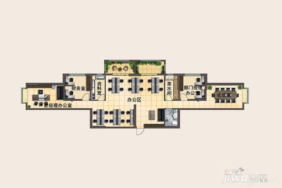 泽星大厦6室1厅1卫189㎡户型图