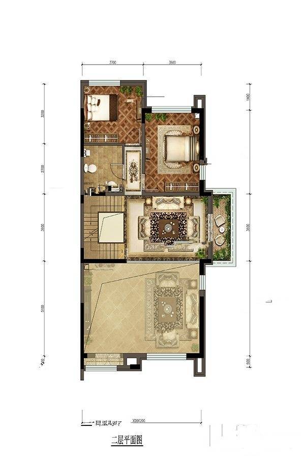 阳光城上林府4室3厅3卫220㎡户型图