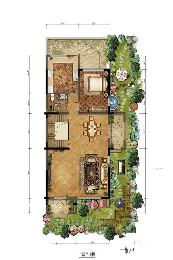 阳光城上林府4室3厅3卫220㎡户型图