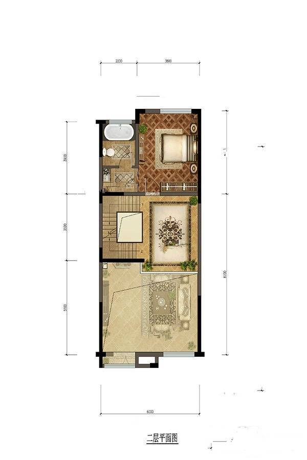 阳光城上林府2室3厅3卫180㎡户型图