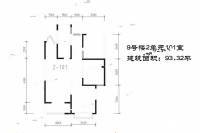 尚层MINI3室2厅1卫93.3㎡户型图