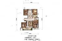 海亮德文郡4室2厅2卫140㎡户型图