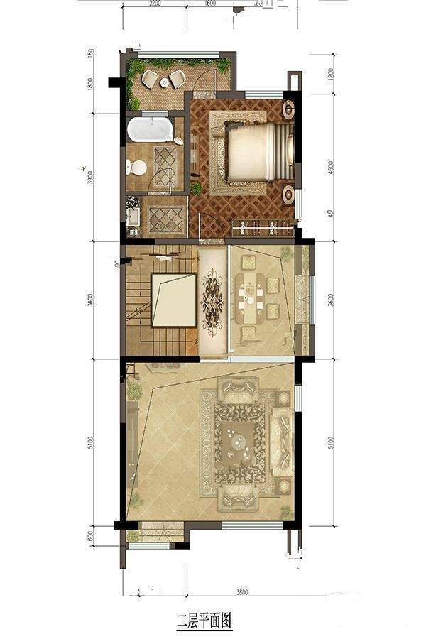 阳光城上林府3室2厅3卫180㎡户型图