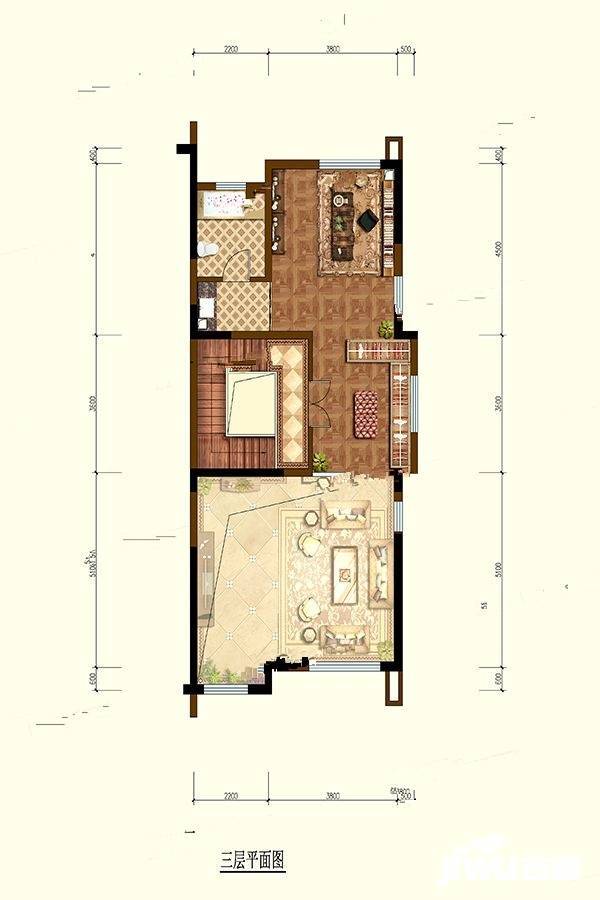 阳光城上林府3室3厅3卫180㎡户型图