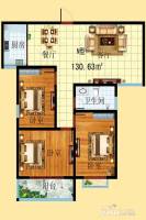 长基国际广场3室2厅1卫130㎡户型图