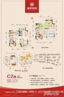 福景新城4室2厅3卫166.9㎡户型图