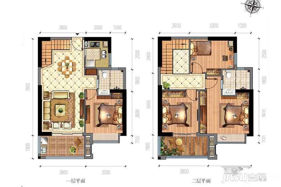 安溪百福豪城4室2厅2卫119㎡户型图