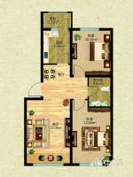 锦绣华城2室2厅1卫58.8㎡户型图