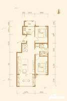 凯盛源玖郡2室2厅1卫105.7㎡户型图