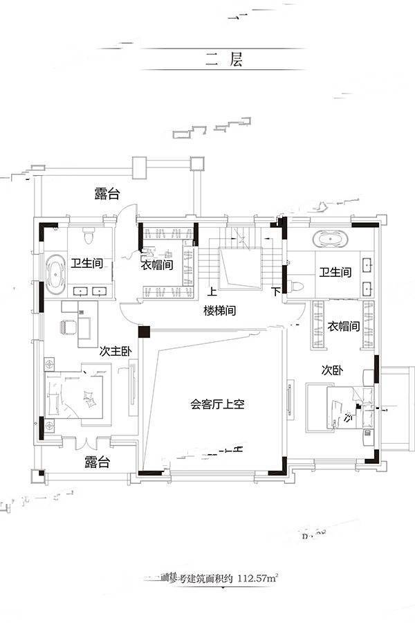 保利水韵长滩五期和墅6室3厅5卫404.2㎡户型图