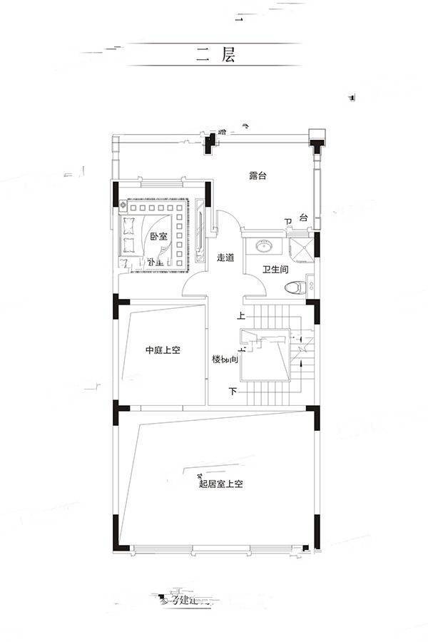 保利水韵长滩五期和墅2室2厅3卫237.7㎡户型图