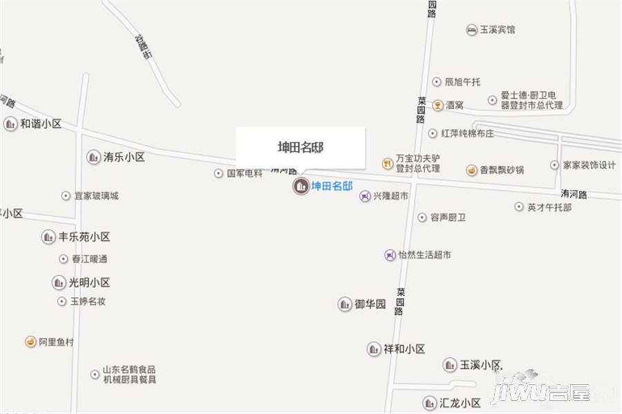 坤田名邸位置交通图