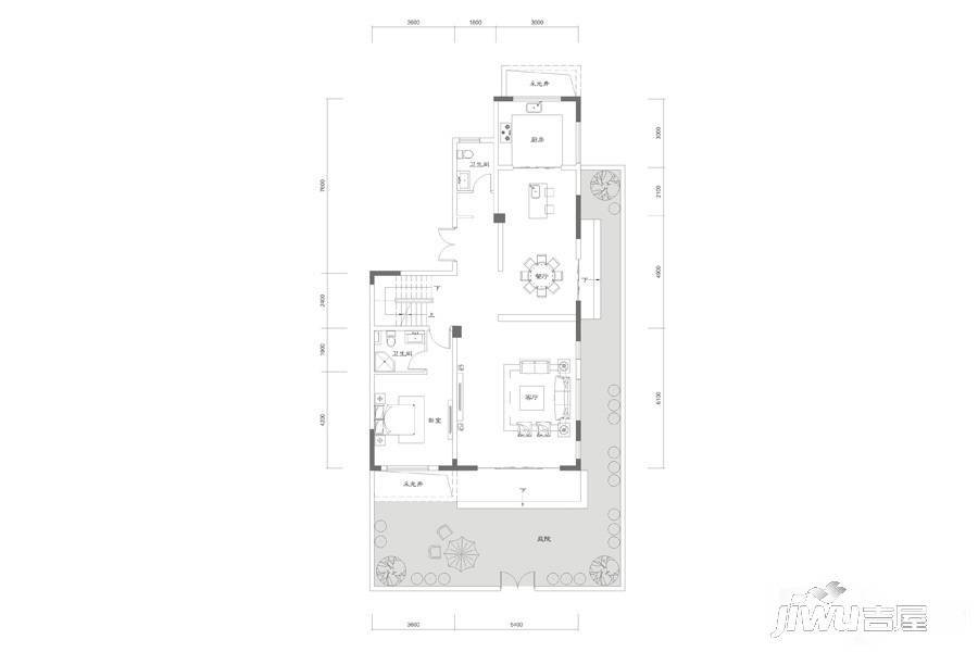 建业海马九如府5室2厅6卫294㎡户型图