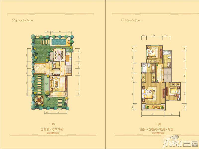 法兰原著3室2厅3卫207.5㎡户型图