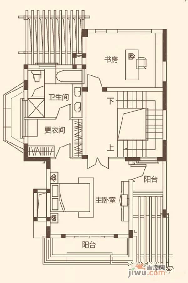 华启唐宁1號2室0厅1卫251㎡户型图