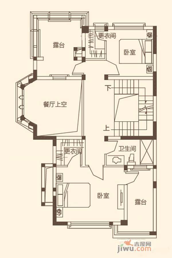 华启唐宁1號2室1厅1卫251㎡户型图