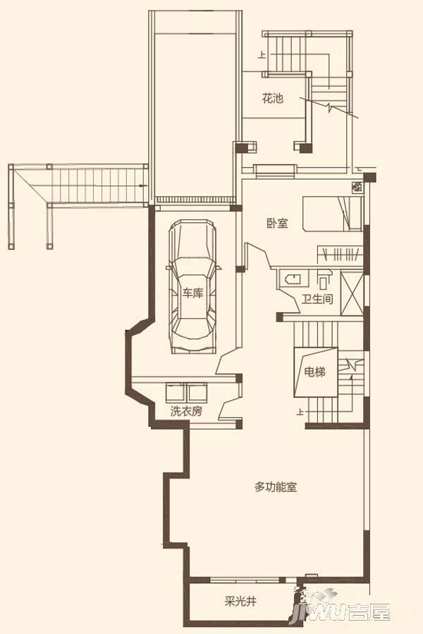 华启唐宁1號5室6厅4卫251㎡户型图