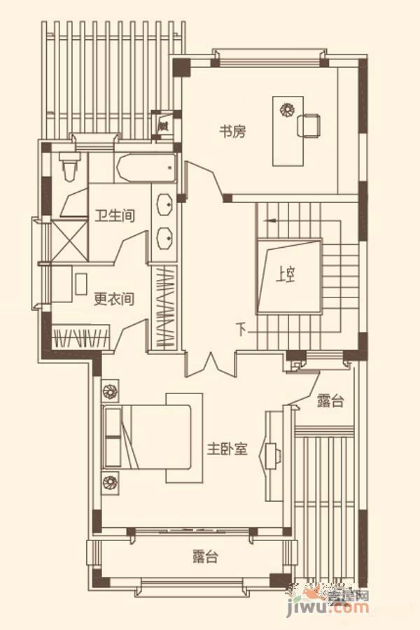 华启唐宁1號5室6厅4卫244㎡户型图