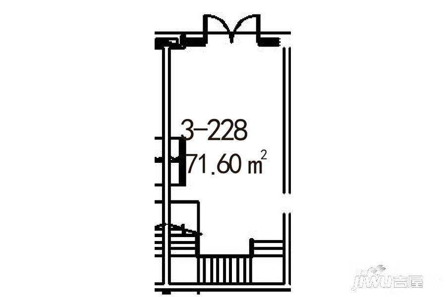 郑州华南城1室0厅0卫71.6㎡户型图