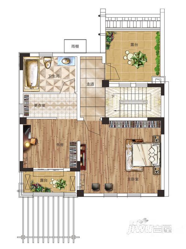 绿都温莎城堡3室0厅1卫220.4㎡户型图