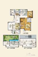 中建观湖国际3室2厅3卫166㎡户型图