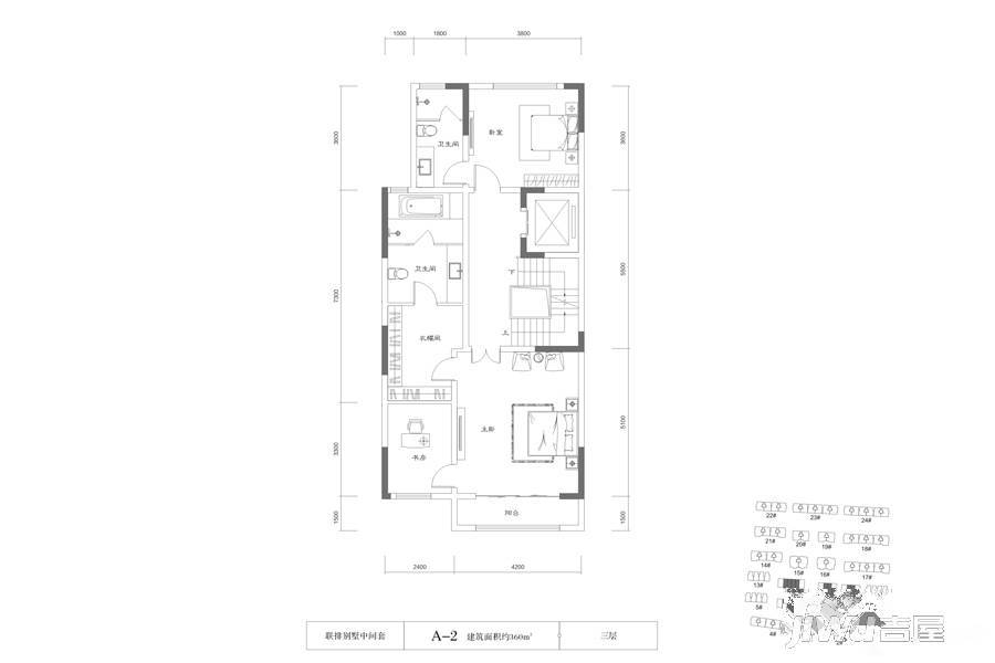 建业海马九如府5室3厅6卫360㎡户型图