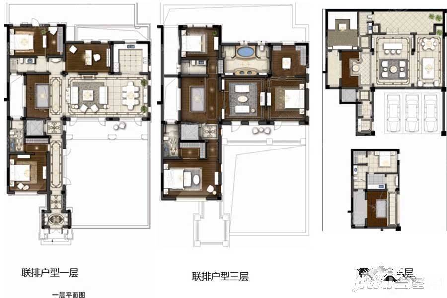 绿城凤湖玫瑰园4室3厅2卫400㎡户型图