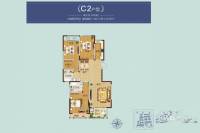 正商林溪铭筑3室2厅2卫125.4㎡户型图