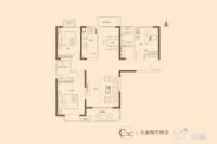 盛世卧龙城3室2厅2卫138.9㎡户型图