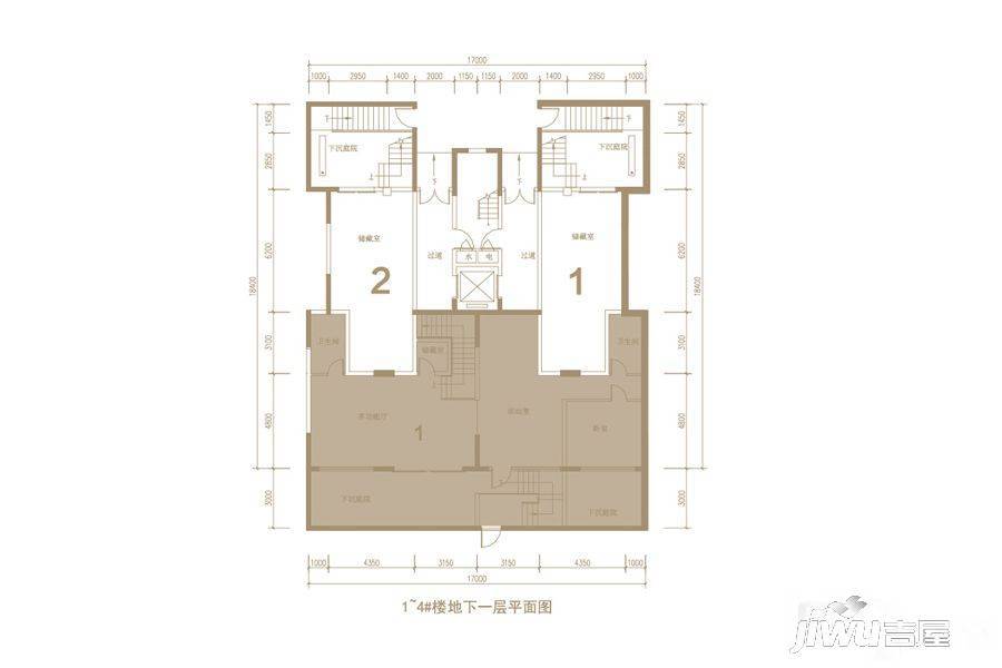 郑开恒大未来城4室2厅4卫187.4㎡户型图