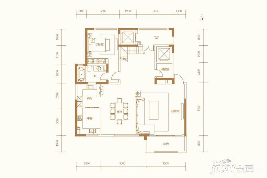 万众顺和禧4室2厅4卫290㎡户型图